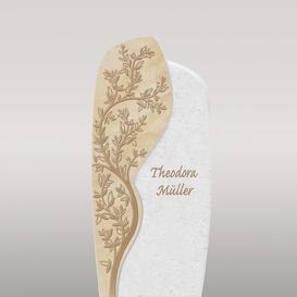 Kalkstein Urnengrabmal mit floraler Ornament Gravur -...