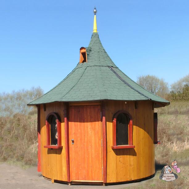 Runder Holz Pavillon geschlossen mit Dach - nachhaltig & einzigartig - Pavillon Monet