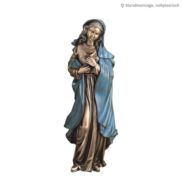 Handwerkliche Bronze Marienstatue - Mater Pieta