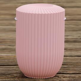 Nachhaltige rosafarbene Bio-Urne gefertigt im 3D-Druck -...