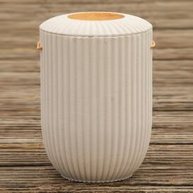 Sch�ne 3D Bio-Urne mit Quarzsand-Oberfl�che & gold...