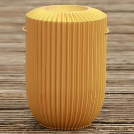 Handbemalte 3D Bio-Urne in Gold Nachhaltig, kunstvoll,...
