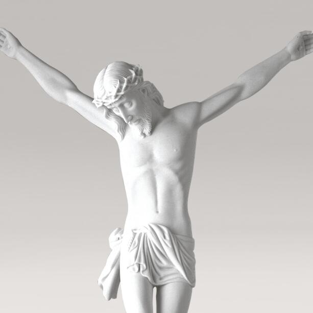 Marmor Guss Jesusfigur - Gekreuzigter Christus
