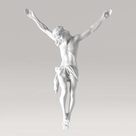 Gekreuzigter Jesus Marmorguss Skulptur - Christus Dolore