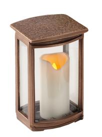 Klassische Grablampe aus Bronze - Laris / Braun