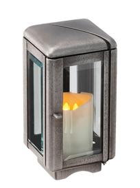 Friedhofslaterne zur Grabbeleuchtung - Emma / Aluminium