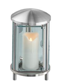 Moderne Grableuchte aus Edelstahl rund - Talos / 27cm (H�he)