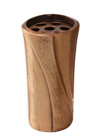 Runde Friedhofsvase klassisch - Emdes / Bronze