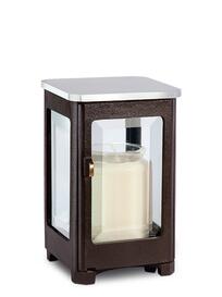 Eckige Bronze Grab Leuchte / braun - Vivaria