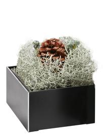 Eckige Blumenschale aus Aluminium - Tatar / Dunkelgrau