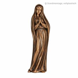Madonna Heiligenfigur aus Bronze - Maria Virgo