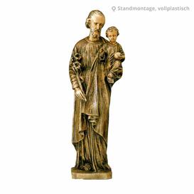 Bronze Christus Figur mit Josef - Heiliger Josef