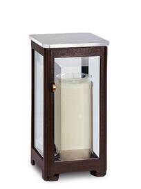 Bronze Grablaterne eckig / braun - Nova