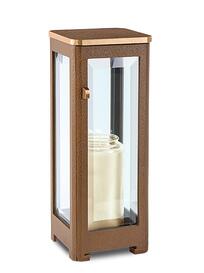 Gro�es Grablicht aus Bronze / braun - Candelum