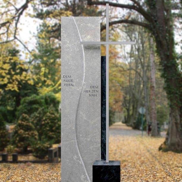 Gedenkstein für Urnengrab mit Kreuz kaufen - Savoca