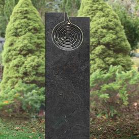 Doppelgrabmal Granit modernes Design Spirale - Bergolo
