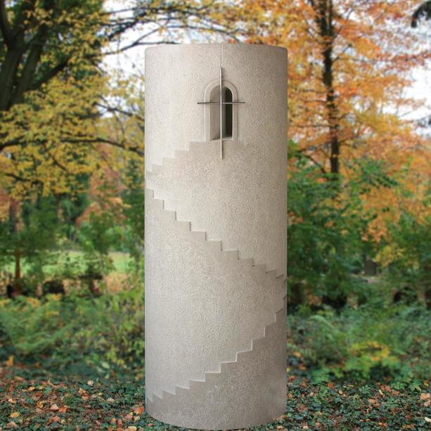 Kleiner Gedenkstein Urnengrab Naturstein Treppe - Palatina