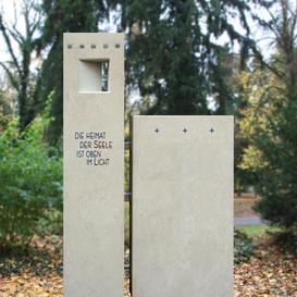 Grabmal Doppelgrab Naturstein moderne Gestaltung - Aura