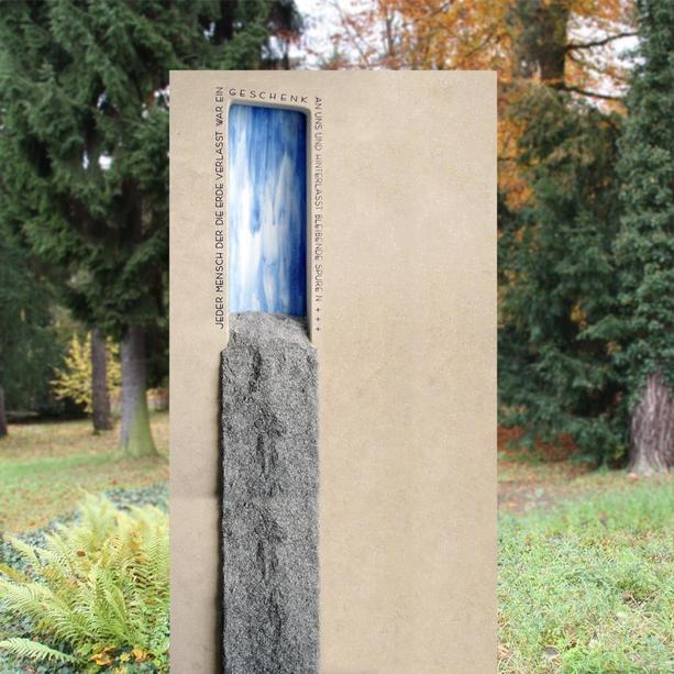Grabmal stehend modern vom Bildhauer bestellen - Marineo
