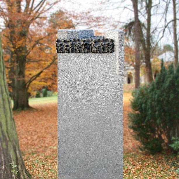 Familiengrabstein Granit moderne Bildhauer Kunst - Pagano