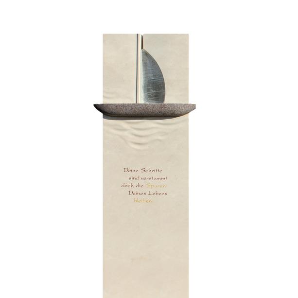 Modernes Doppelgrabmal Boot Symbol - Briona