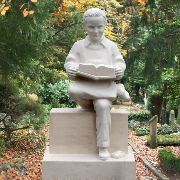 Grabstein Skulptur mit Buch online bestellen - Novella