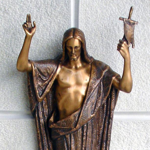 Grabstein Bildhauer Bronze Statue Christus - Ettore