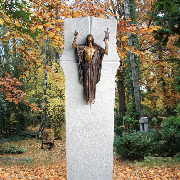 Doppelgrabstein Jesus Christus Bronze Figur - Ettore