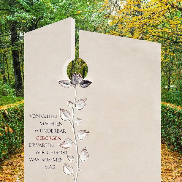 Urnengrab Grabstein mit Baum Symbol - Fiola