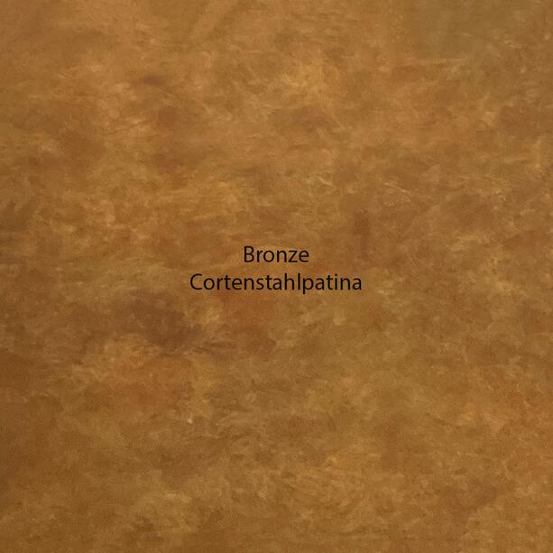 Bronze Grabvase dunkelbraun- Romia