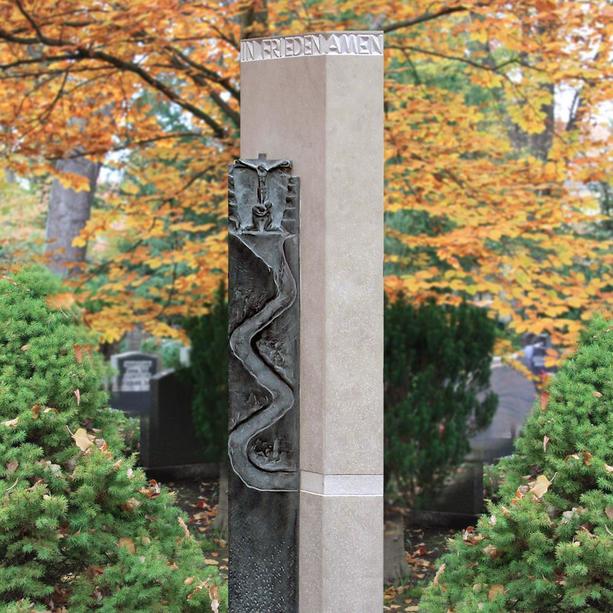 Moderne Grabstein Stele vom Steinmetz kaufen - Ravello