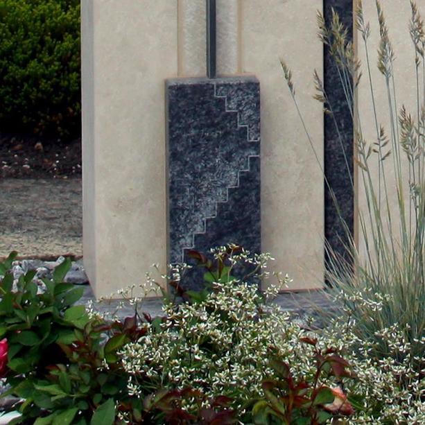 Naturstein Einzelgrabmal mit Kreuz online bestellen - Clemenza