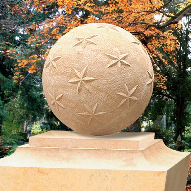 Naturstein Grabmal mit Sternenkugel - Aristoteles