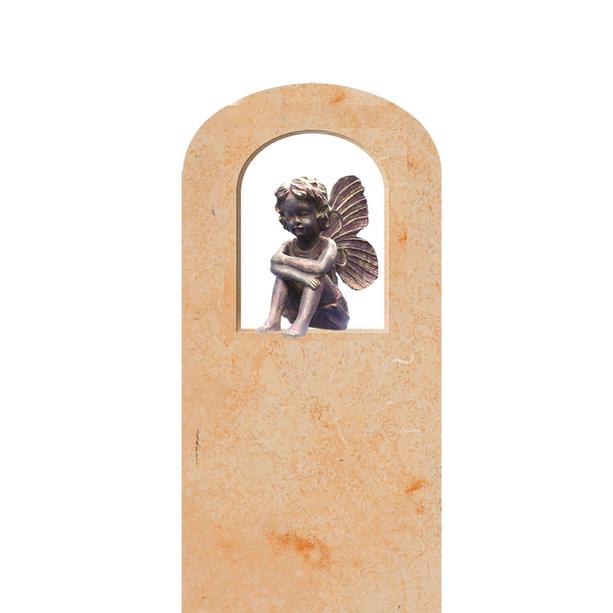 Grabmal Kindergrab mit Bronze Elfe - Mandalena