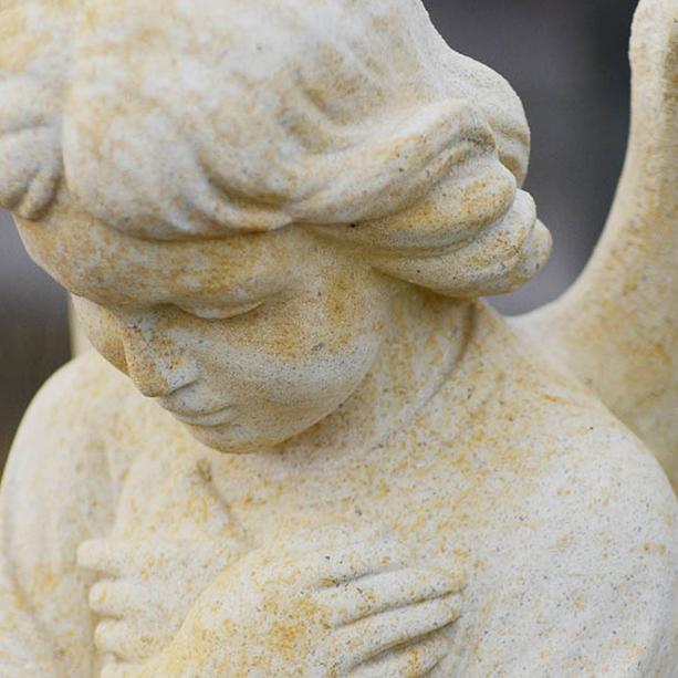 Grabstein Kindergrab mit Engel Figur - Kalus