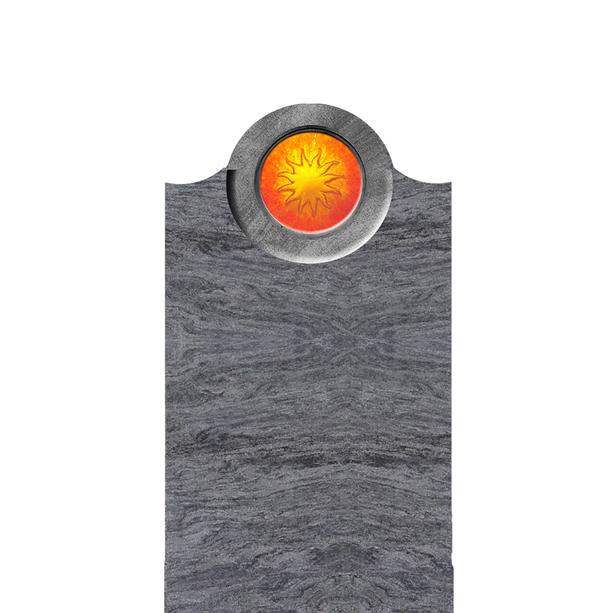Kindergrabstein Granit mit Glas Sonne - Pepinot