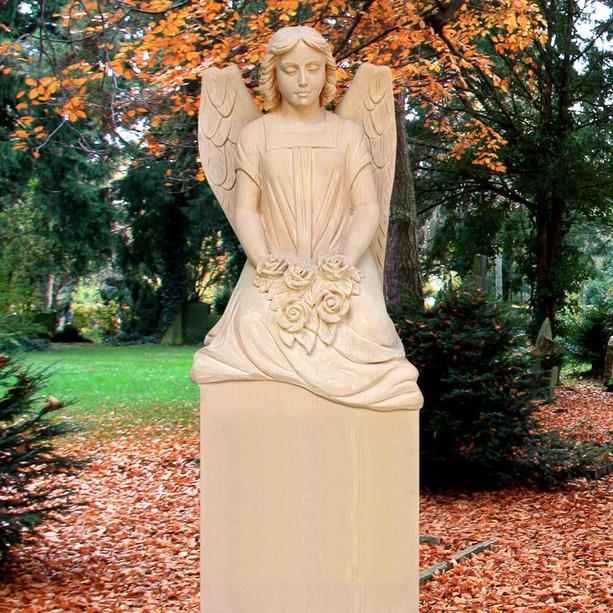 Friedhofsengel Grabmal Sandstein Bildhauer - Seduto