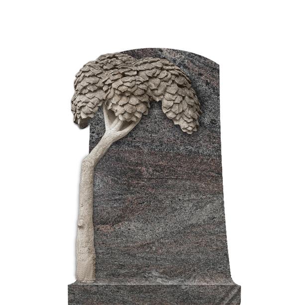 Gedenkstein Urnengrab mit Lebensbaum - Mandaleen