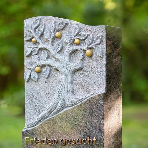 Gedenkstein Naturstein mit Lebensbaum - Miranda