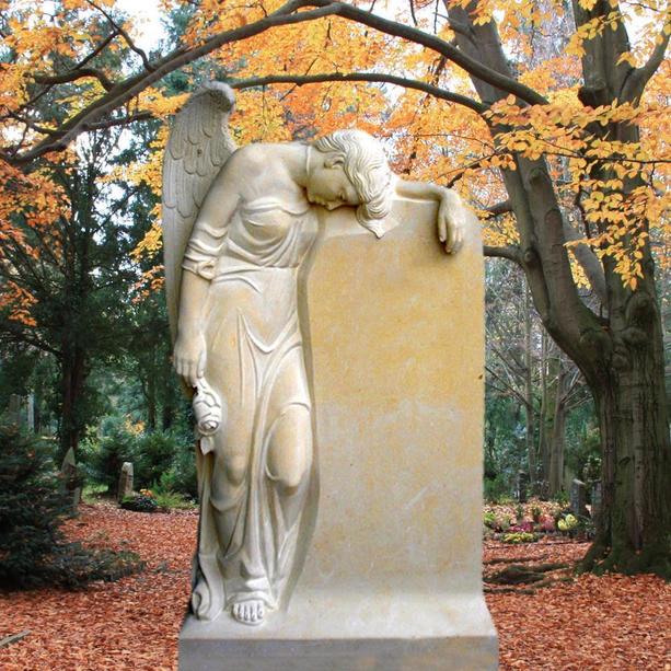 Stilvoller Grabstein Urnengrab mit Engel - Magdalena