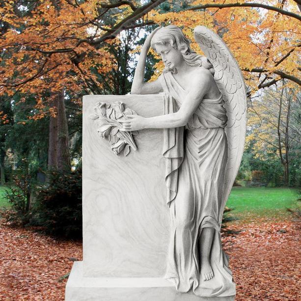 Heller Grabengel für Urnengrab - Florencia
