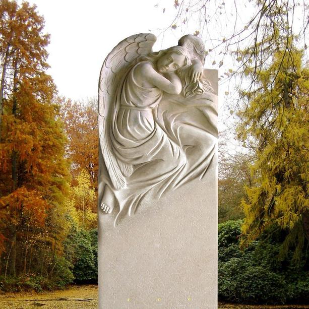 Grabdenkmal mit Engel Figur Sandstein - Arabella