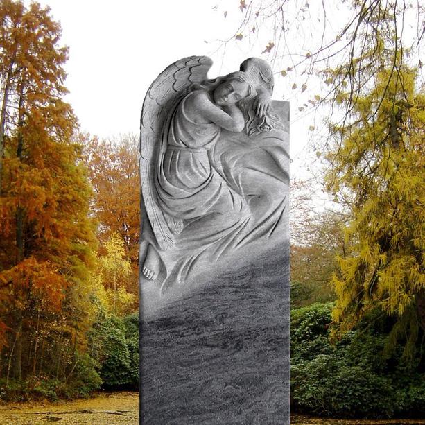 Grab Gedenkstein Granit mit Engel - Arabella