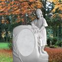 Stilvolles Grabmal mit Mädchen Figur Kindergrab - Palladia