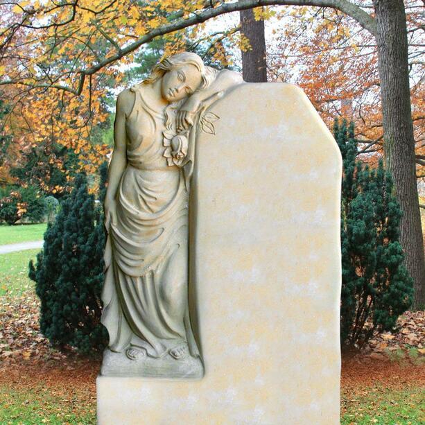 Grabmal mit Frauen Plastik Sandstein - Ginevra