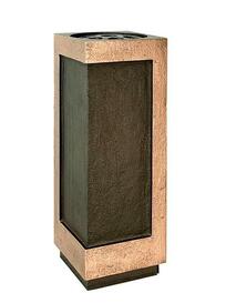 Moderne Bronze Grab Vase / braun / 22cm - Hestia