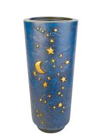 Sch�ne Grabvase mit Sternen / blau - Taygete