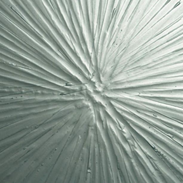 Modernes Ornament aus Glas für Grabmale in Grau - Glasornament R-27