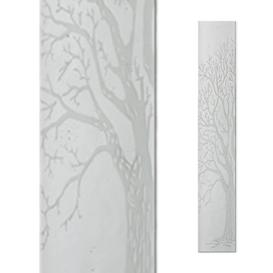 Modernes Grabstein Glas Dekoelement mit Baum  - Glasstele...