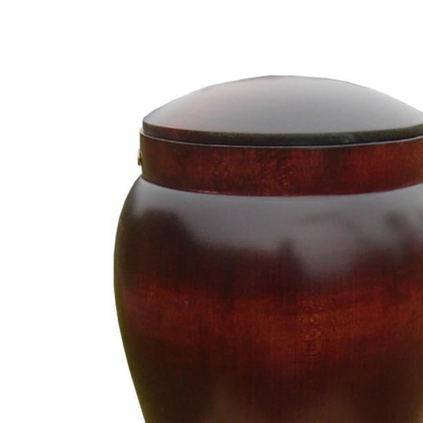 Noble Urne aus Holz rund online - Savio